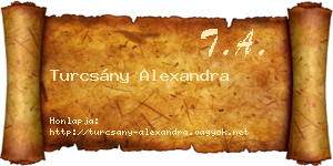 Turcsány Alexandra névjegykártya